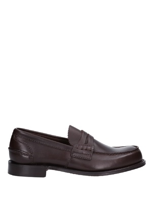 shoes church's pembrey loafers college leather brown