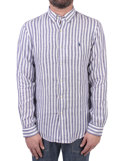camicia ralph lauren righe blu