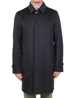 coat herno wool-cashmere blue
