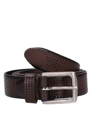 belt anderson's leather micro perforated brown