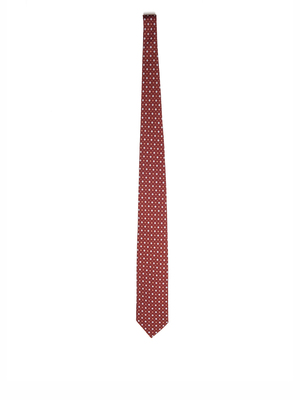 cravatta holliday & brown stampata rosso