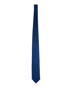 cravatta holliday & brown stampata blu
