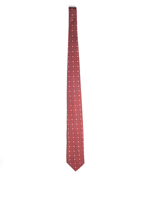 cravatta holliday & brown stampata bordeaux