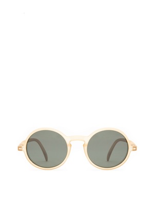 sunglasses olo lunettes green lenses uv400 yellow