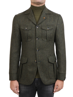 giacca sartoria latorre lana verde