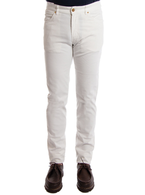 jeans pt torino swing velluto stretch bianco