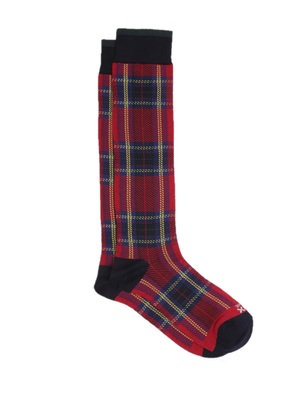 calze in the box tartan rosso
