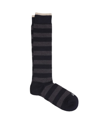 calze in the box stripe rugby grigio