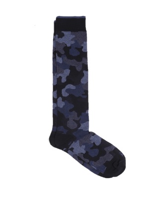 calze in the box camouflage blu