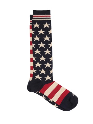 socks in the box stars & stripes red