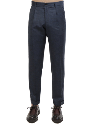 pantaloni briglia 1949 lana reda blu