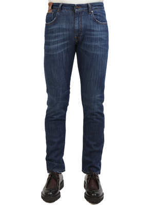 jeans devore incipit roma stretch blu