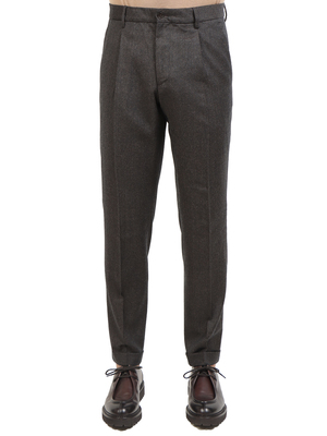 pantaloni briglia 1949 lana reda marrone