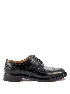shoes berwick 1707 derby leather bottom black