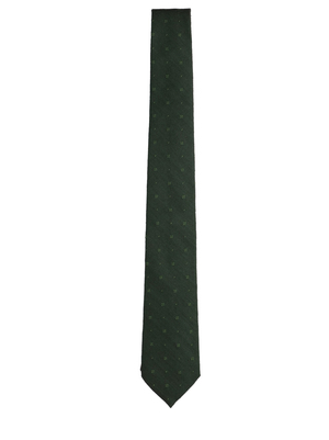 tie church's wool-silk-cotton green