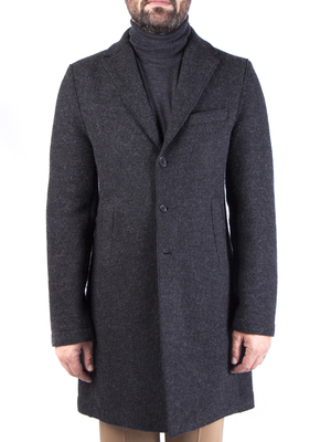 cappotto harris wharf london lana cotta garzata grigio