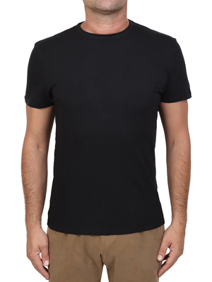 t-shirt majestic filatures cashmere cotton black