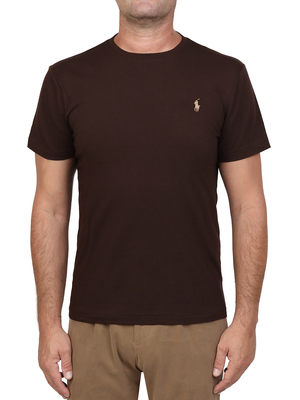 t-shirt polo ralph lauren girocollo marrone