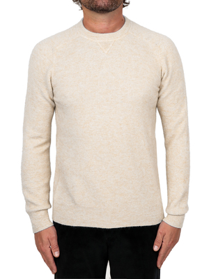 sweater kangra crewneck melange white