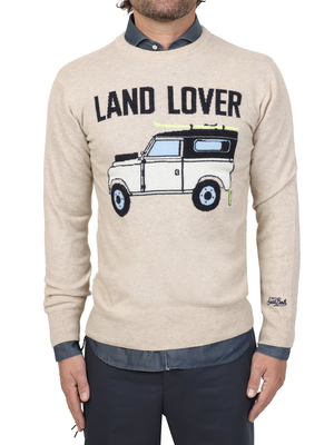 sweater mc2 saint barth land lover white