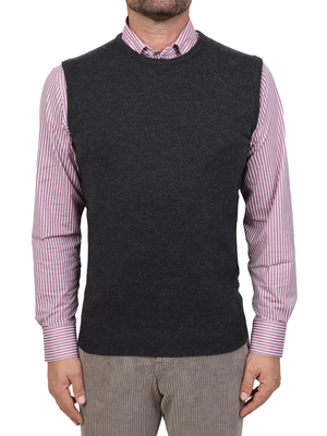 sweater bl'ker vest crewneck grey