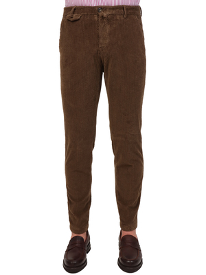 trousers briglia 1949 corduroy stretch brown