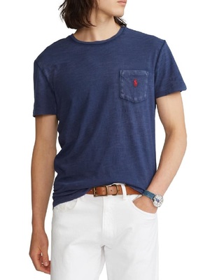 t-shirt polo ralph lauren taschino blu