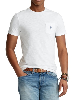 t-shirt polo ralph lauren taschino bianco
