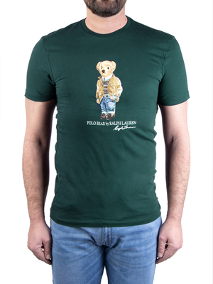 t-shirt polo ralph lauren crew neck teddy bear green