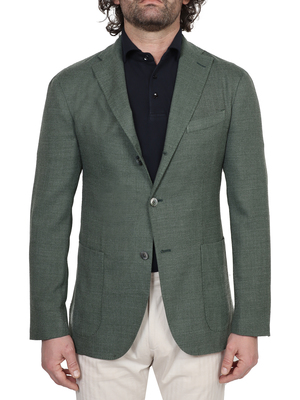 giacca boglioli fresco lana lavata verde