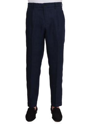 trousers briglia 1949 jogger linen blue