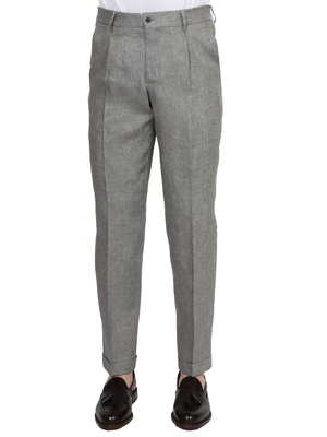 pantaloni briglia 1949 jogger lino grigio