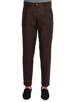 trousers briglia 1949 jogger linen brown