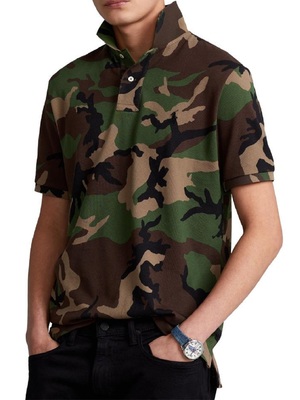 polo shirt polo ralph lauren cotton camouflage