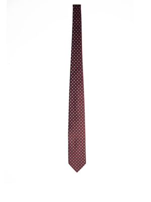 cravatta holliday & brown jacquard bordeaux