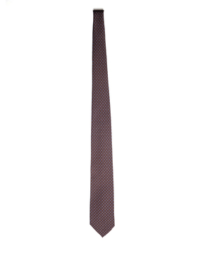 cravatta holliday & brown stampata marrone