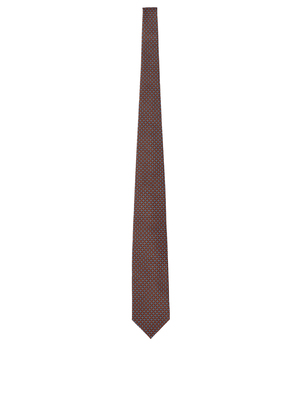 cravatta holliday & brown twill marrone