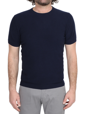 t-shirt kangra cotone elasticizzato blu