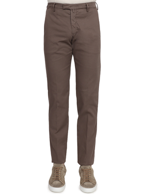 pantaloni briglia 1949 tricotina stretch marrone