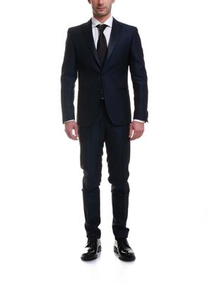 suit corneliani collection two buttons ceremony blue