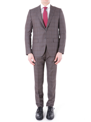 suit caruso tailored two buttons galles brown