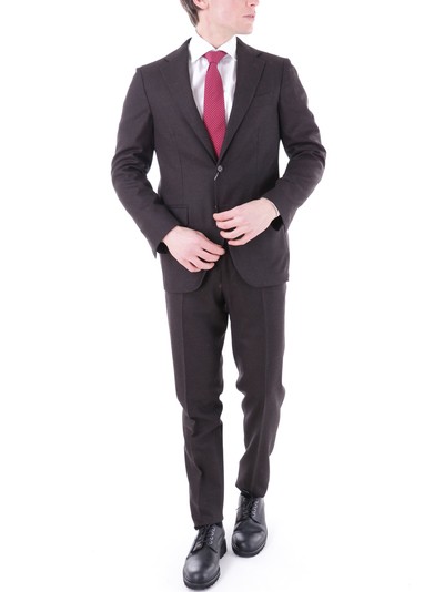 Vendita Abito Gaiola Sartoriale Due Bottoni Flanella Marrone |  VeltroniUomo.com - Il negozio di abbigliamento da uomo firmato online