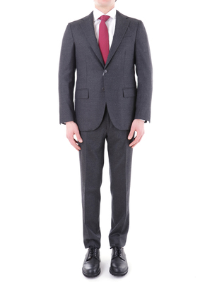 suit gaiola tailored two buttons flannel grey