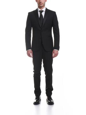 suit corneliani collection two buttons ceremony grey