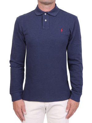 Polo Ralph Lauren Slim Fit Uomo Maniche Lunghe 100% cotone Logo Pony R-  CommercioVirtuoso.it