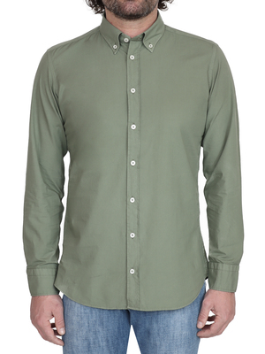 shirt bastoncino poplin green