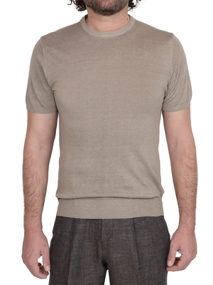 t-shirt pendolum lino-cotone beige