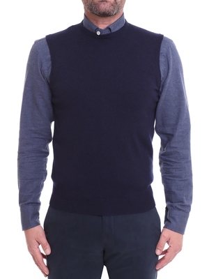 sweater filippo de laurentiis slipover mixed cashmere blue