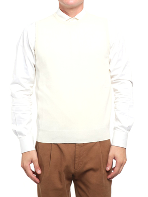 sweater filippo de laurentiis slipover mixed cashmere white