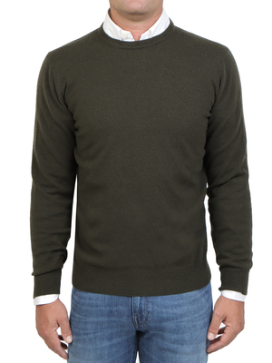 sweater kangra crewneck cashmere green
